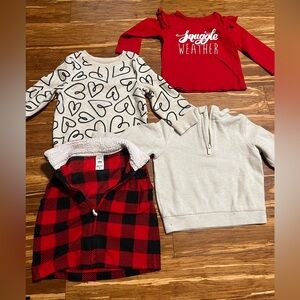 Red Snuggle Weather Kids Top